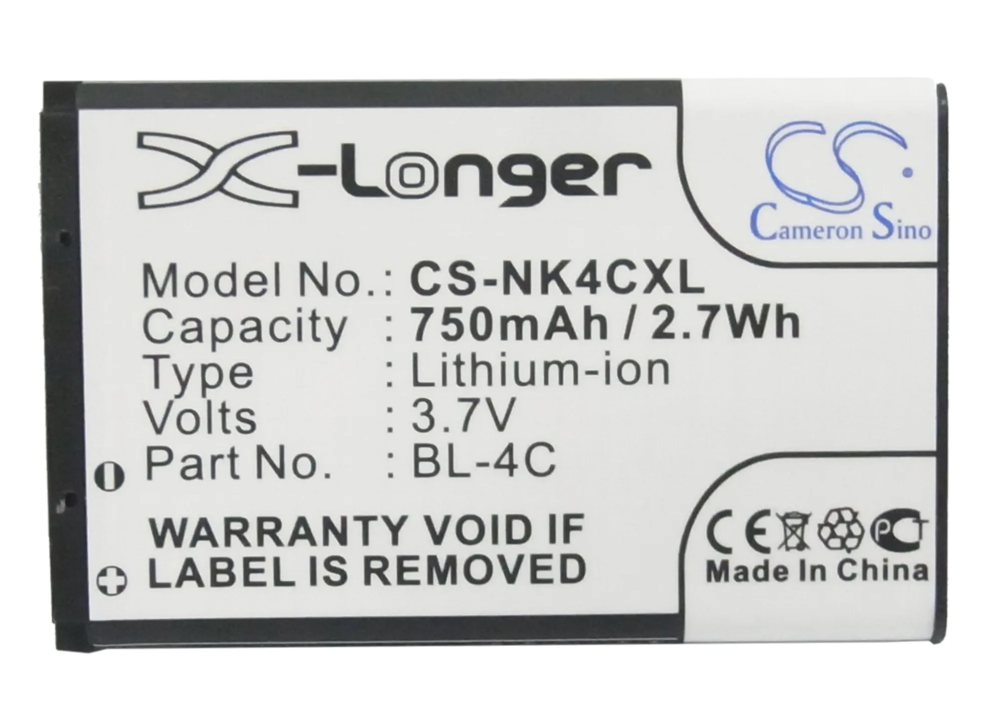 

Cameron Sino Camera Replacement Li-ion Battery 750mAh For C4C08T Olympia Charleston, Click, C Free Tools