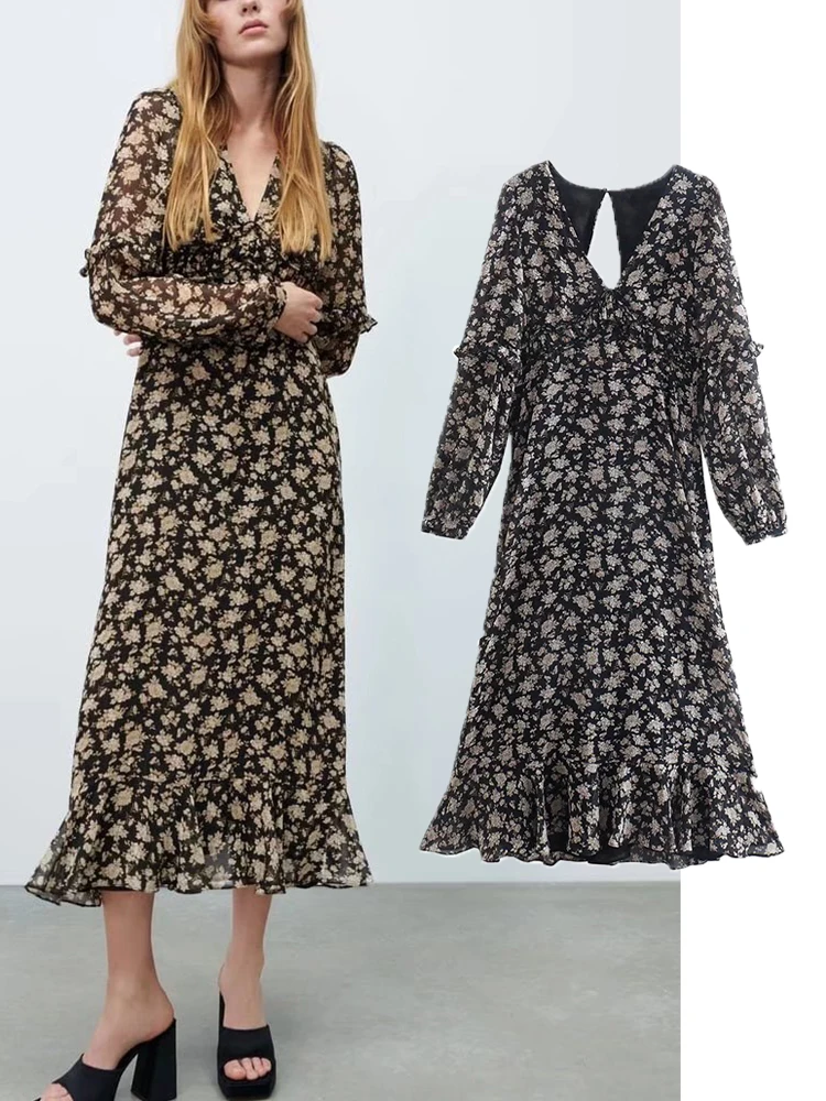 

Женское длинное платье с молнией сзади, элегантное вечернее ламинированное облегающее платье с принтом, Повседневная Уличная верхняя одеж...