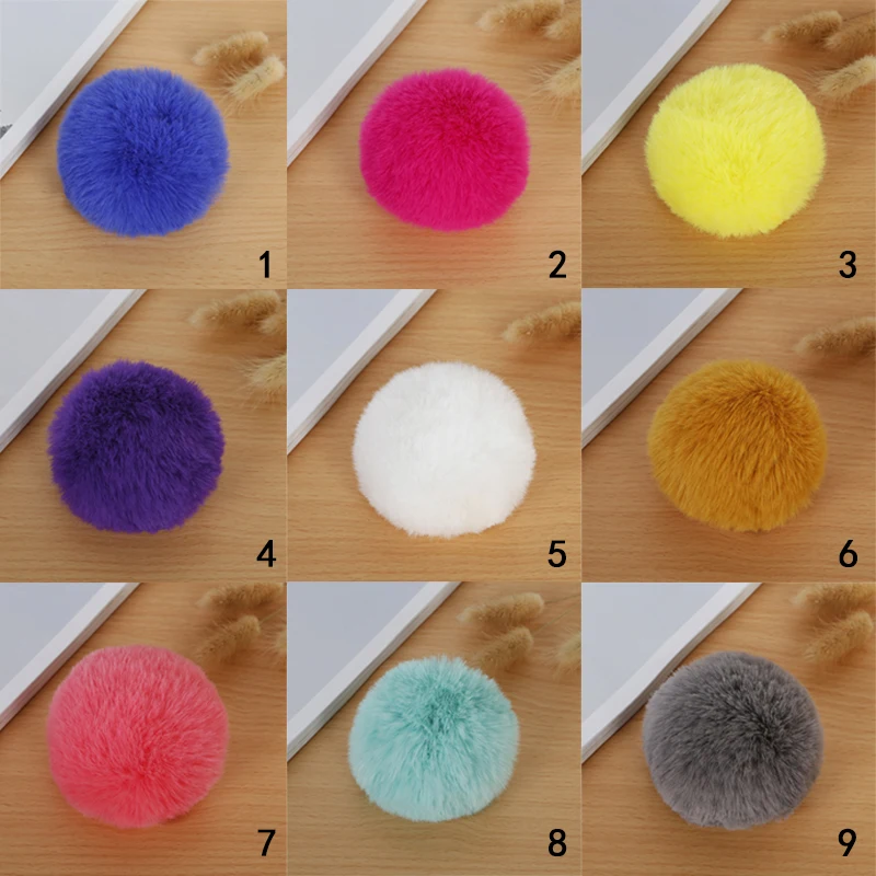 

8cm Fluffy Plush Balls Faux Fur Pompom Soft Pompon DIY Kids Toys Wedding Decor Pom Poms Fur Ball Sewing Craft Supplies Gifts