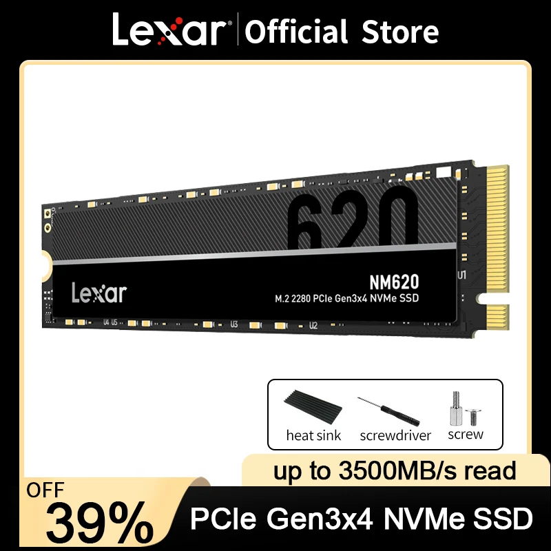Твердотельный накопитель Lexar M2 NVMe NM620 SSD 2 ТБ M.2 PCIe 3 0x4 512 ГБ 256 | Компьютеры и офис