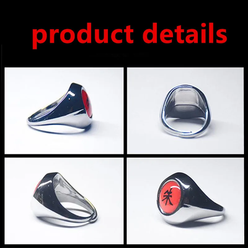 Металлические кольца из аниме Наруто бандаж Какаси мультфильм Акацуки Итачи