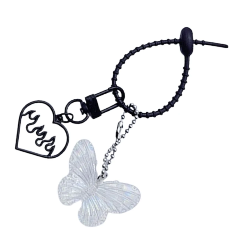 Очаровательный брелок для ключей с полым сердцем милый подвеской в ​​виде