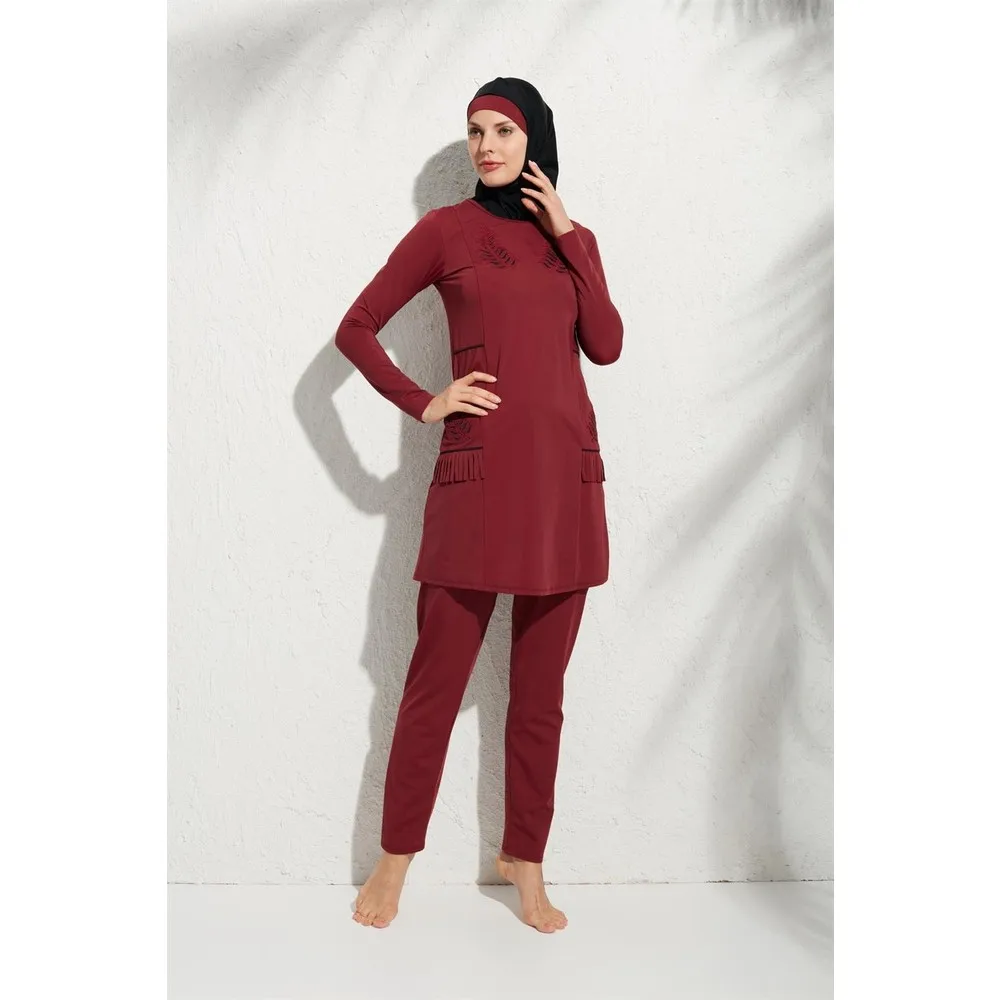 

Dorlie женский Uzunkollu Aplikeli купальный костюм с хиджабом 191913