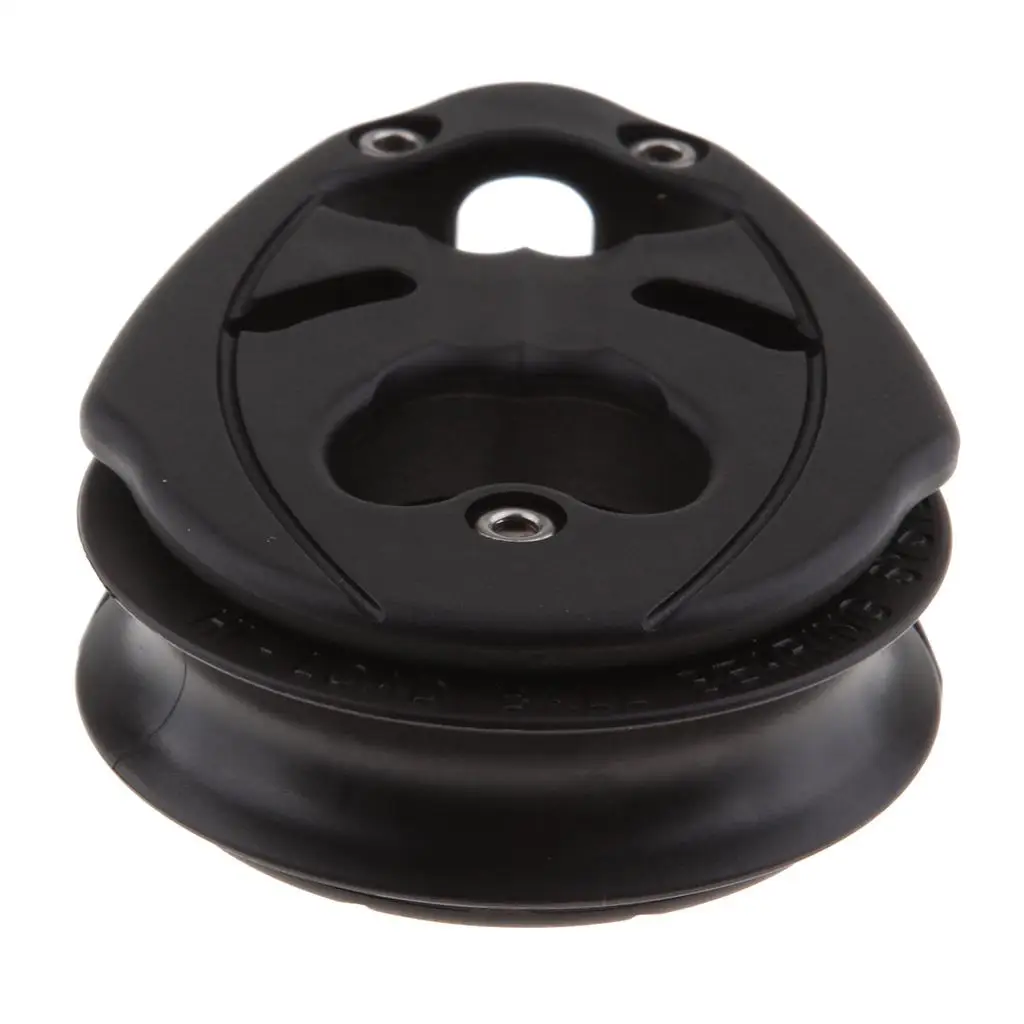 

57 мм (2 1/4 дюйма) Композитный блок с одним шарикоподшипником до 10 мм-черный