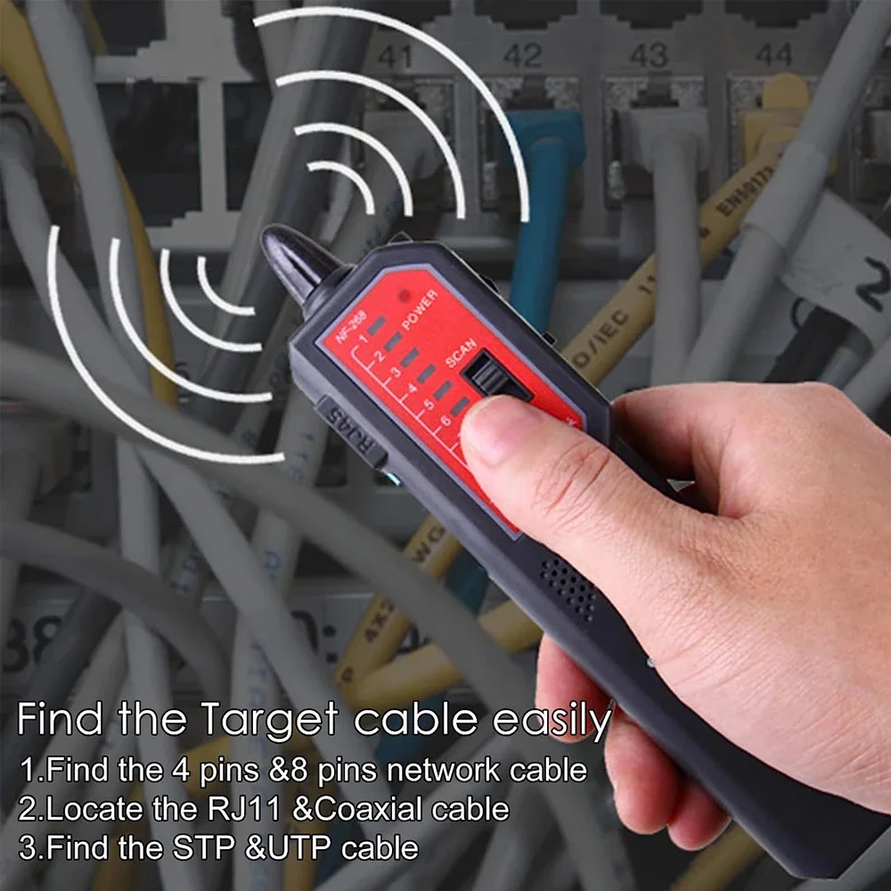 Тестер сетевого кабеля STP/UTP Кабельный трекер Поддержка проверки непрерывности