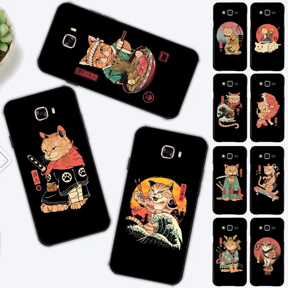Чехол для мобильного телефона с японским котом из аниме «японская кошка» для Samsung J 7 plus 7core J7 neo J6 plus prime J6 J4 J5
