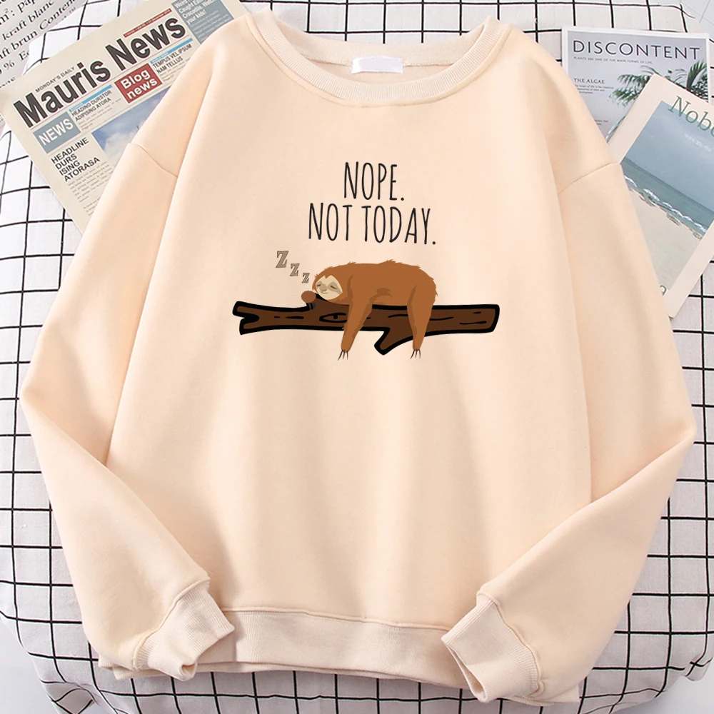 

Ленивый Ленивец Nope Not Today толстовка мужская повседневная креативная Толстовка мужской уличный Повседневный осенний спортивный костюм теплая удобная уличная одежда