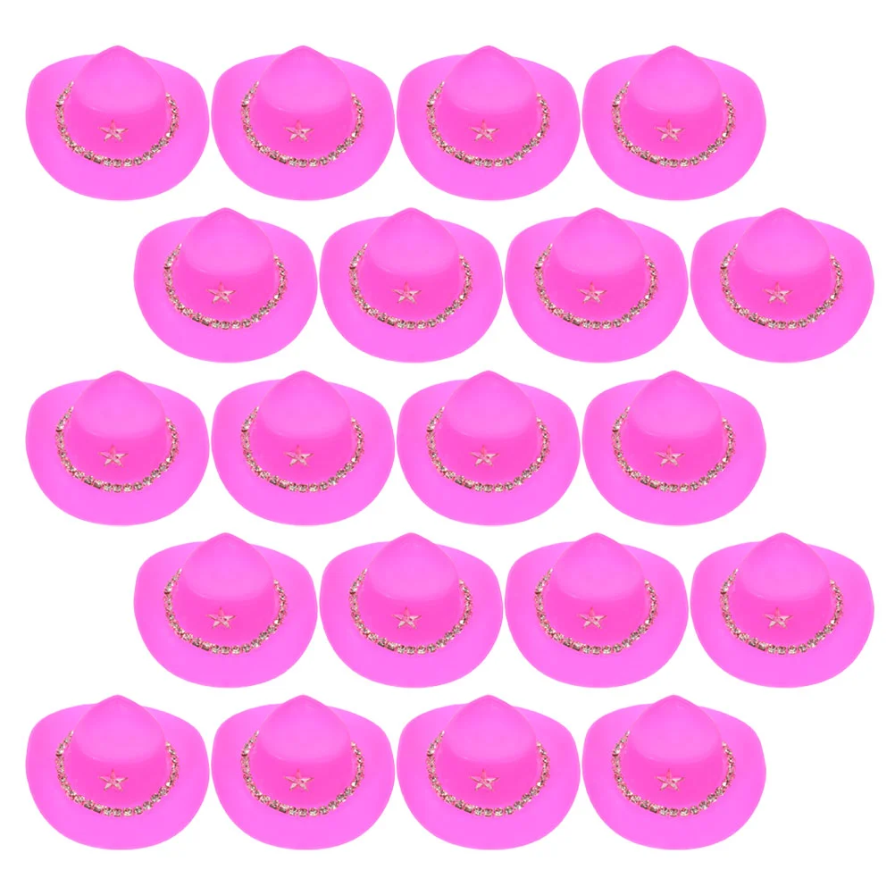 

20 Pcs Mini Hat Tiny Hats Party Decorations Delicate Top Wedding Craft Plastic