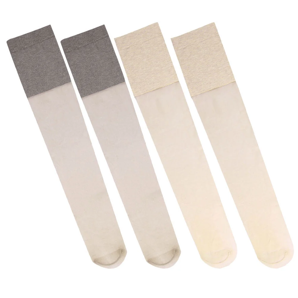 

2 Pairs Summer Over Knee Socks Thigh High Stockings Women Womens High Socks