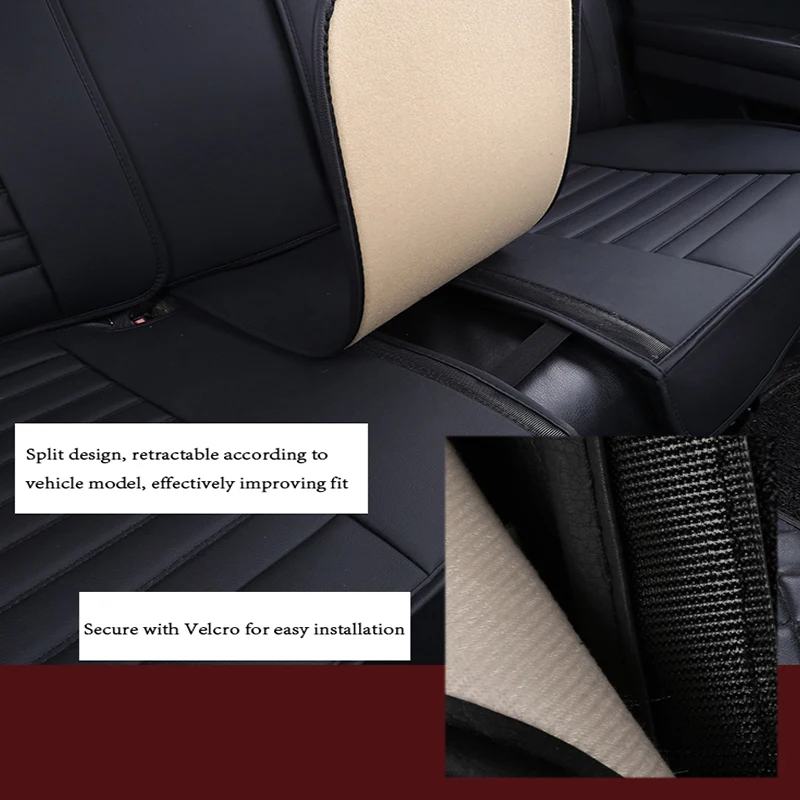 YOTONWAN Luxurious Leather Car Seat Covers Universal Full Coverage For Nissan Note Murano March Teana Tiida Almera Auto Parts images - 6