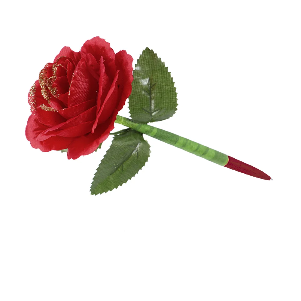 

6pcs Ballpoint Pen Flower Creative Practical Stationery Pens Roller Pen for Home