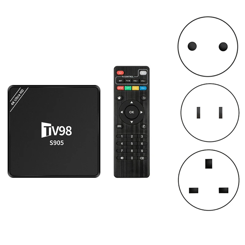 ТВ-приставка TV98 1G + 8G S9054K Android 12 Smart TV Box RJ45 10M 100M медиаплеер