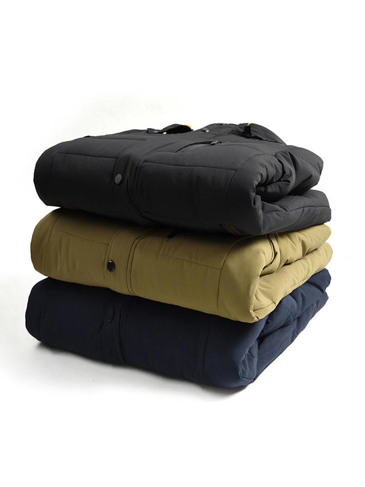 4XL Winter New Warm Thick Fleece Parkas Men Waterproof Hooded Fur Collar Parka Jacket Coat Men Autumn Fashion Casual Parkas Men