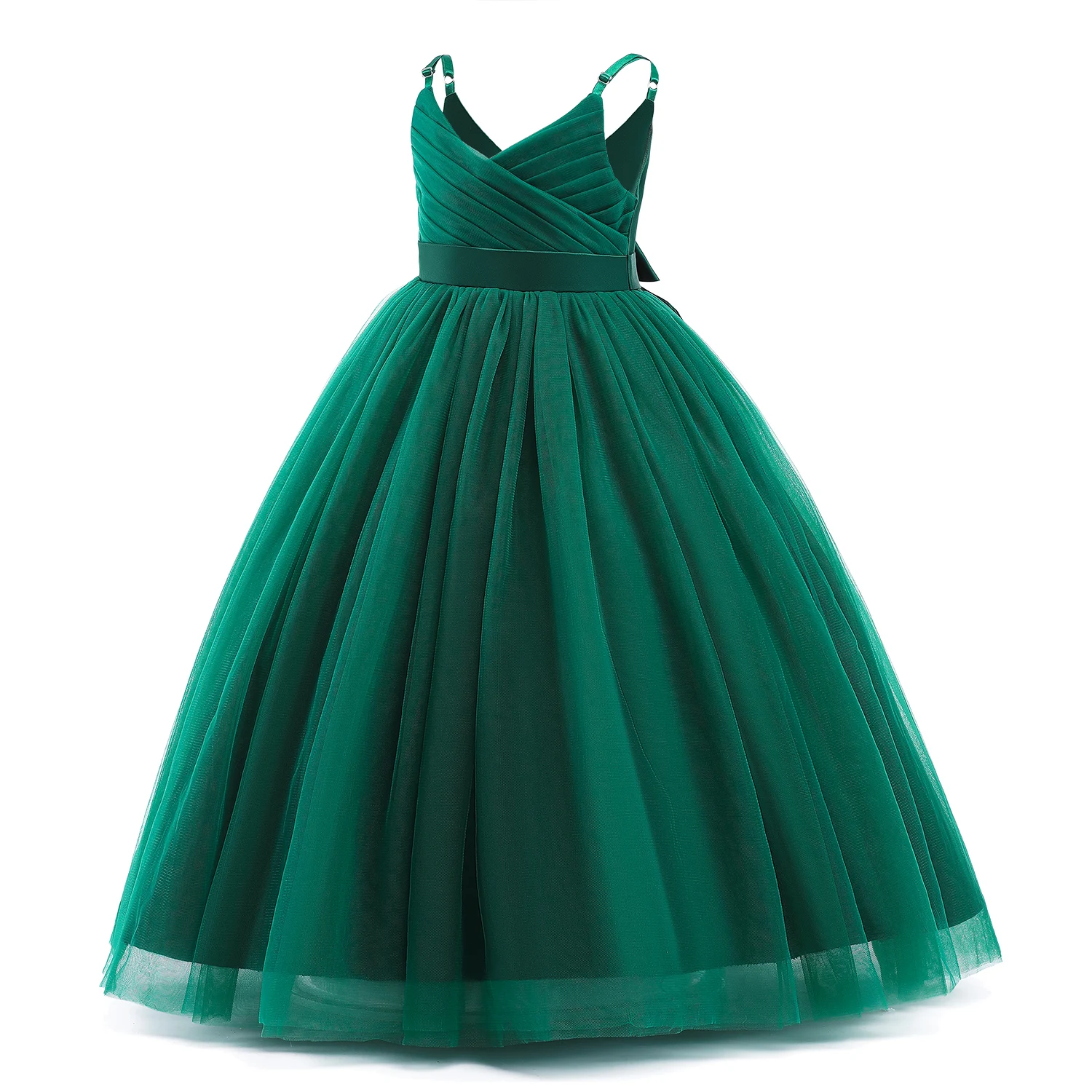 

Детское вечернее платье принцессы на Рождество, Элегантное свадебное платье, длинное фатиновое платье для девочек-подростков