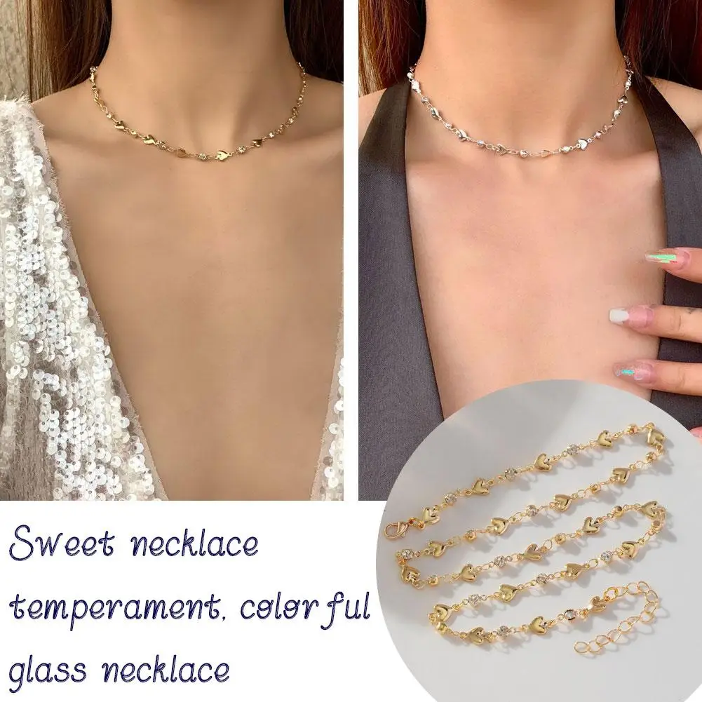 Характерное ожерелье из витражного стекла для женщин изысканное золотистое