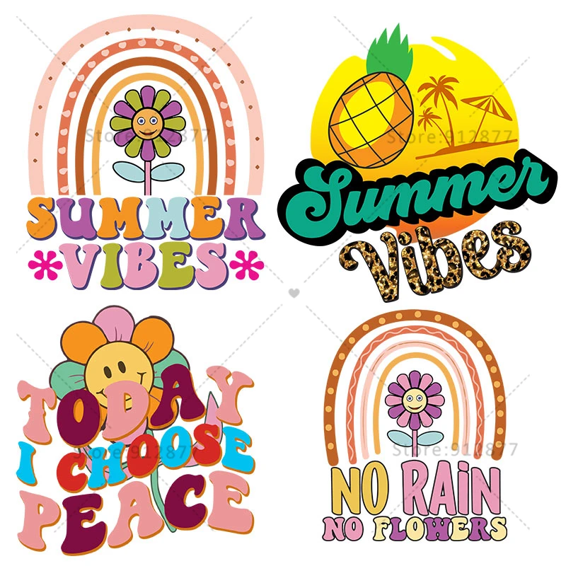 Летняя игрушка ручной работы Vibes с ананасами, ретро-цветами, милый симпатичный пышный режим, в стиле ретро, для учителей, сегодня я выбираю мир, железный логотип