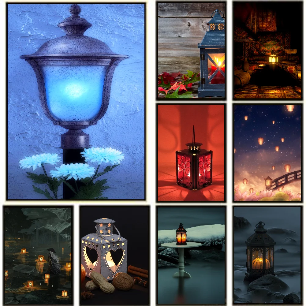 1 Шт. Современный Стиль Красивый Торшер Плакат С Принтом На Бумаге Домашняя