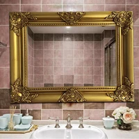 large decorative mirror gold hanging squares luxury full body aesthetic decorative mirror bedroom deco salon decoration home