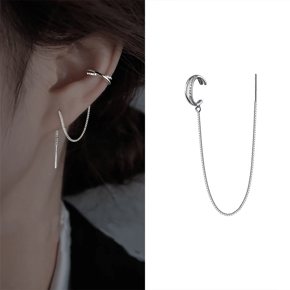 

Interlocking Cuff Circle Dangle Earrings Long Tassel Earrings Fashion Women Ladies Wedding Party Gifts Luxury Jewelry Charm