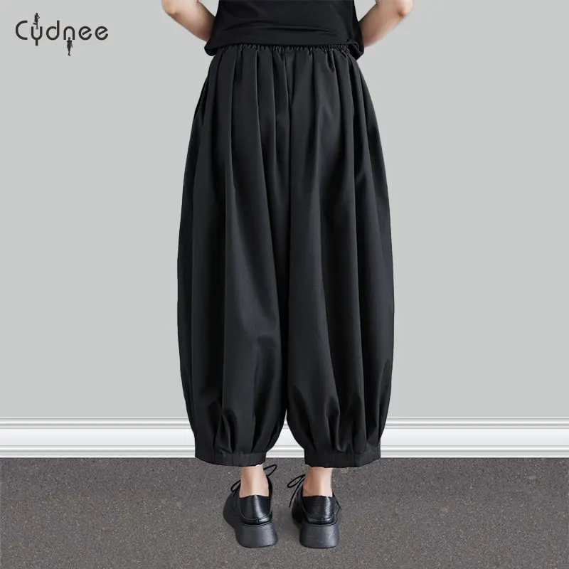 Повседневные капри с карманом женские широкие брюки-кюлоты высокой талией