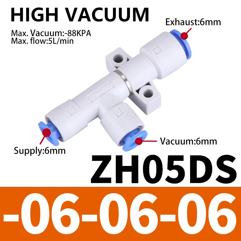 

Пневматический вакуумный генератор ZH05DS ZH05DL ZH07DS-06-06-06 ZH10DL ZH10DS-06-06 ZH13DS-08-10 01-01-01