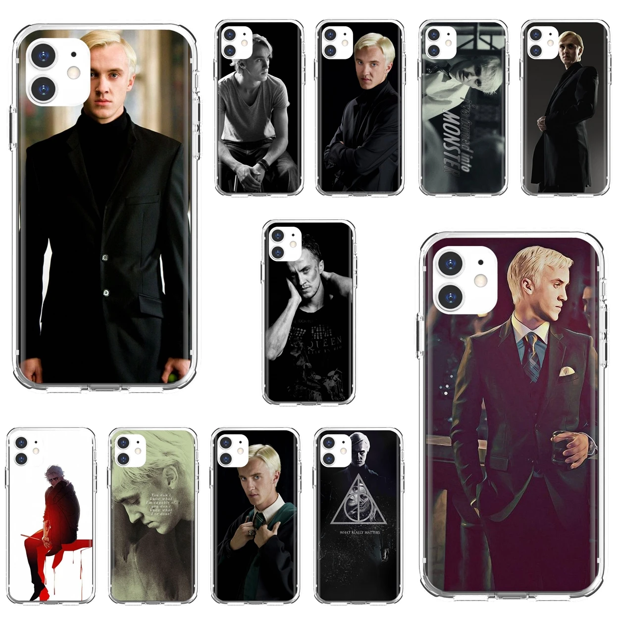 

Soft Cases Cover Draco-Malfoy-Art-Poster For iPhone 10 11 12 13 Mini Pro 4S 5S SE 5C 6 6S 7 8 X XR XS Plus Max 2020