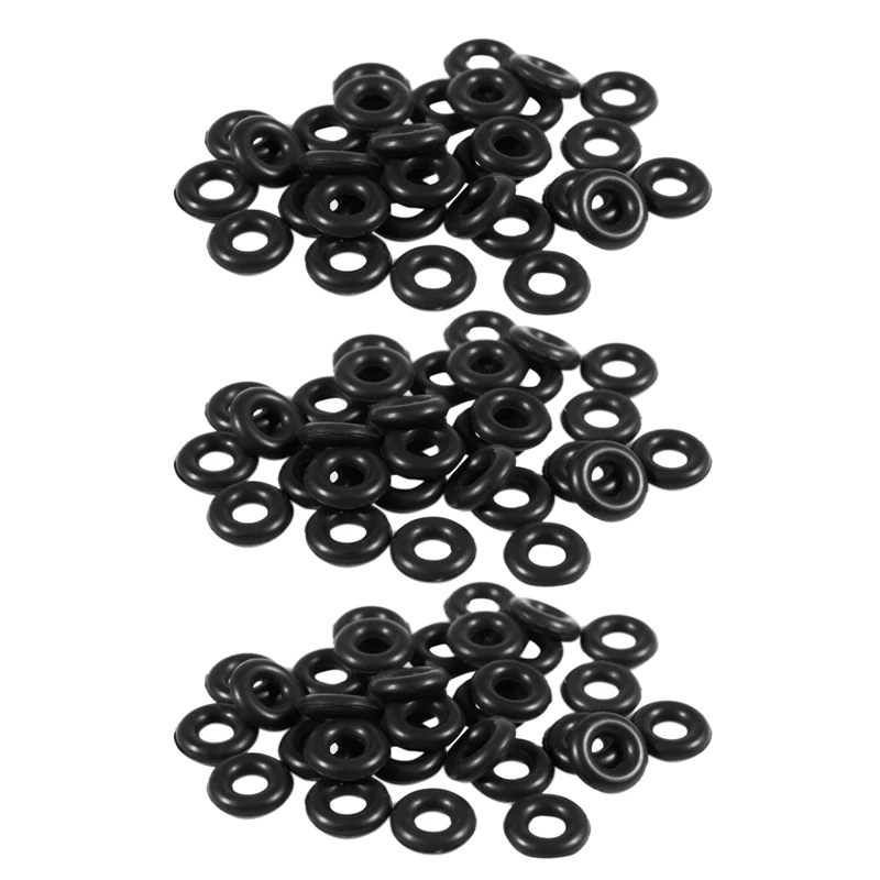 

90 Pcs 2.5Mm X 6.5Mm X 2Mm Rubber O Rings For Wacky Worm Fishing