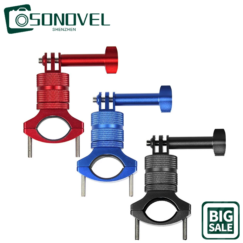 

Подходит для экшн-камеры GoPro10/Dajiang, вращение на 360 градусов, один зажим, Новый велосипедный металлический кронштейн, аксессуары для фотосъемки