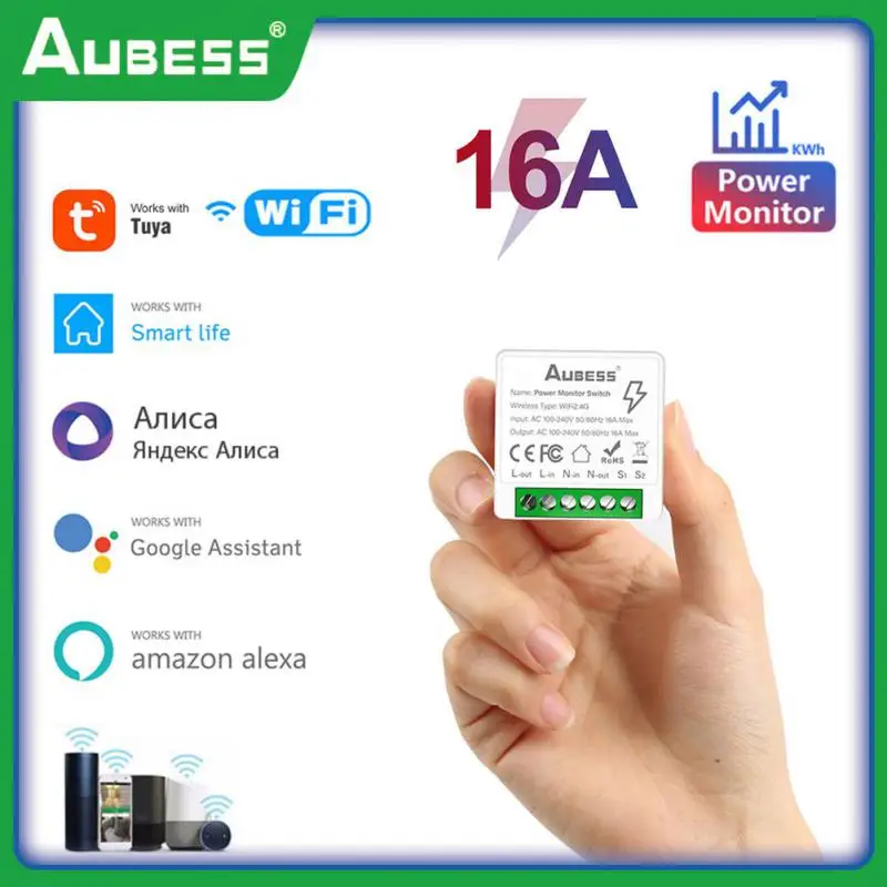 

Wireless Switch Timer Tuya Wifi Mini Tuya Wifi Switch Mini Breaker Switch Module Wireless Switch 16a 2-way Control Switch Module