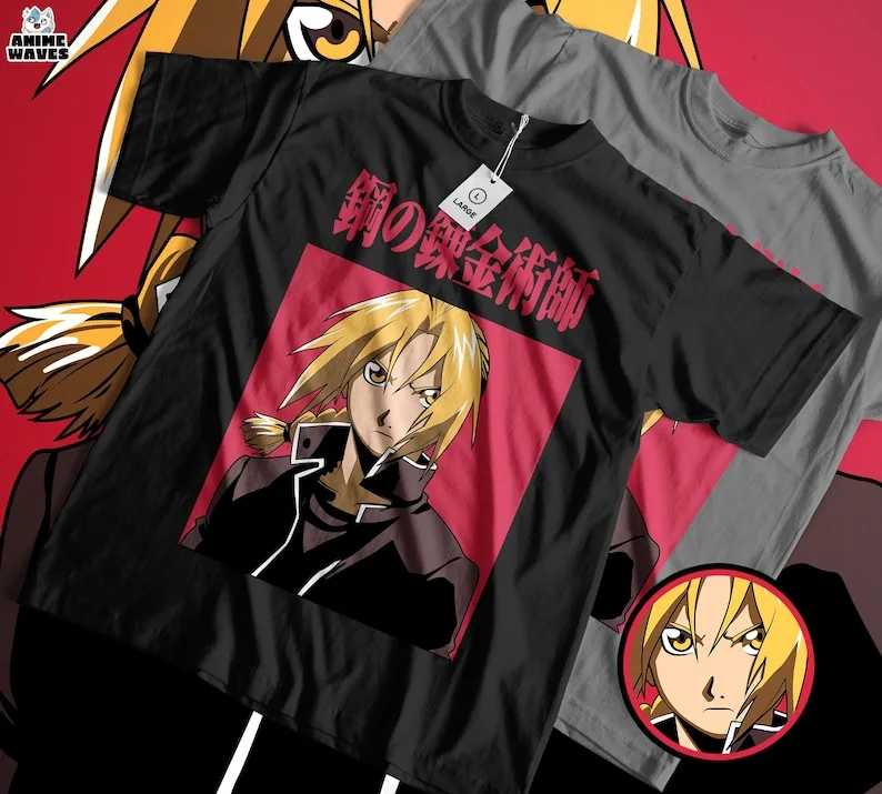 Футболка унисекс Герой волшебного алхимика — графика японского аниме эпическое