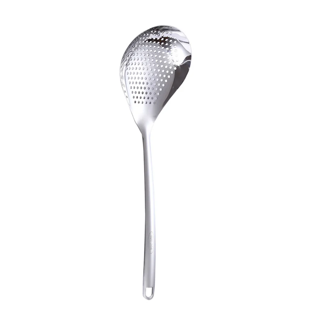 

Spoon Skimmer Strainer Ladle Kitchen Slotted Colander Cooking Draining Frying Mesh Scoop Serving Food Bowl Spider Strainers Soup