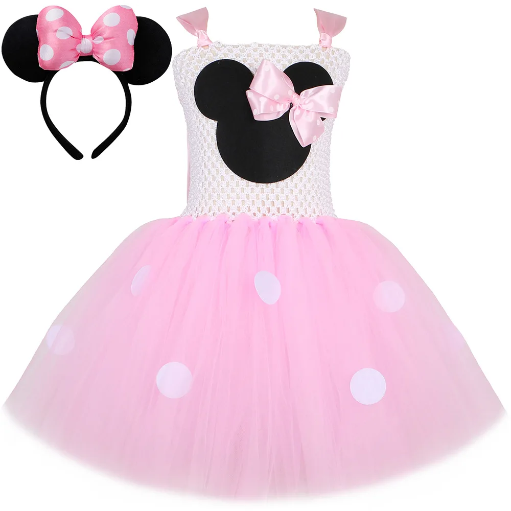 Платье-пачка для девочек с Минни косплей Рождество Хэллоуин Маус
