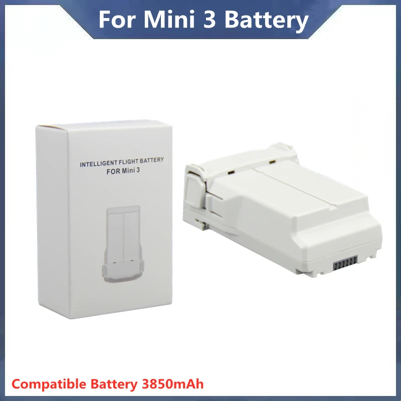 

For Mini 3 Pro Battery Plus Capacity 3850mAh Compatible Mini 3/Mini 3 Pro RC Drone Accessories Flight Time 47 Minutes KINTESUN