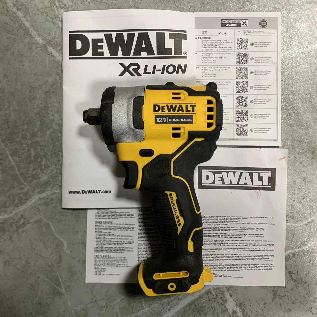 DeWALT DCF901B 12 В Макс XTREME 1/2 дюйма бесщеточный беспроводной гайковерт-неизолированный