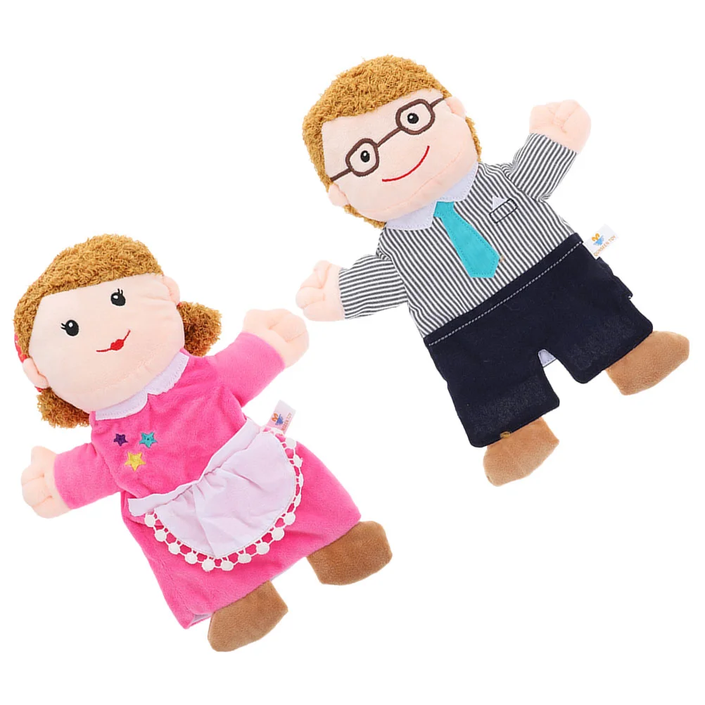 

Hand Puppet Puppets Babies Plush Family Toddlers Kids 2-4 Years Educational Toys 3 Old Puzzle