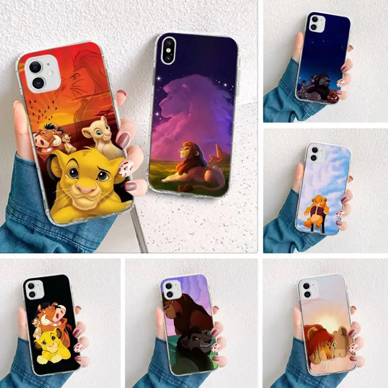 

The Lion King Phone Case For iphone 14 Plus 13 12 Mini 11 Pro Max XS X XR Soft Transparent Cover