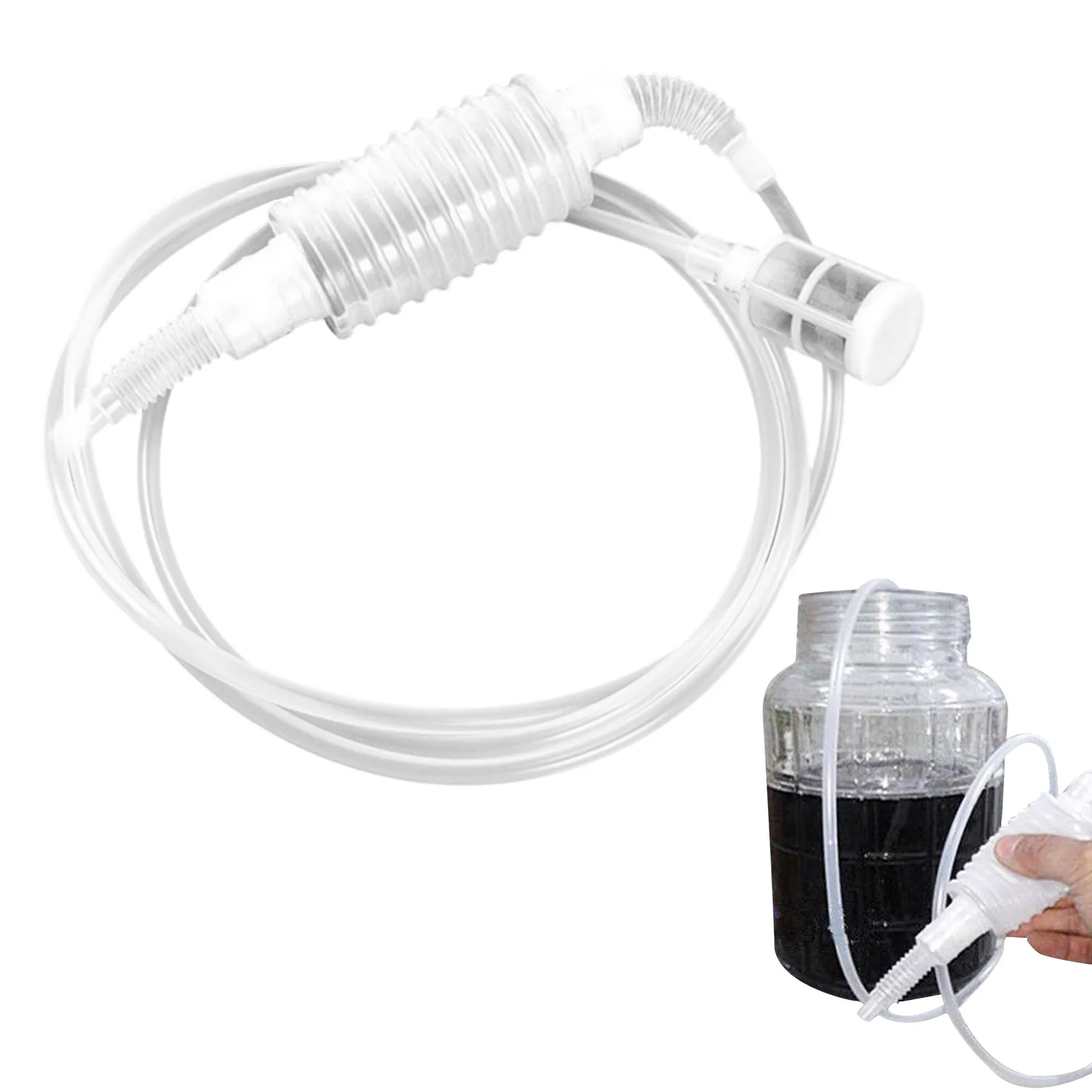 

Home Brewing Siphon Hose Wine Beer Making Tool Brewing Siphon Oil Suction Hose Hand Hop Knead Siphon Filter Wine Making Supplies