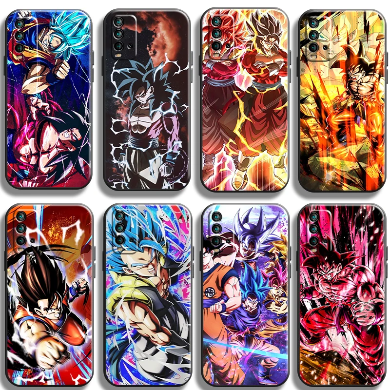 

Japan Anime Dragon Ball Phone Case For Xiaomi Redmi Note 9 Pro MAX 5G 9T 9S 10S 10 Pro MAX 10T 5G Silicone Cover Original Coque