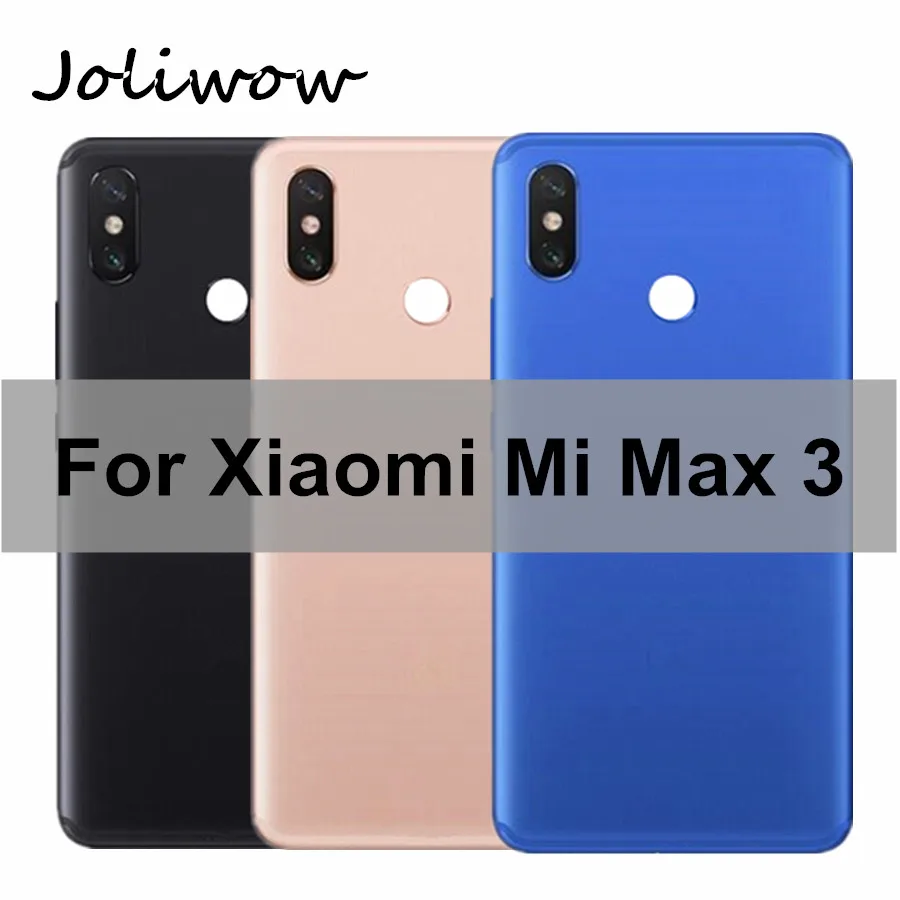 

Крышка батарейного отсека для Xiaomi Mi MAX 3, задняя крышка корпуса + объектив камеры для Xiaomi Max3, сменная Крышка батарейного отсека