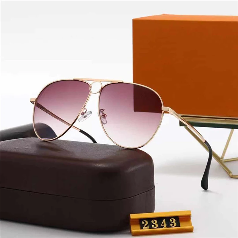 

Luxury Ladies Brand Designer Sun Glasses new women's fashion trend sunglasses metal sunglasses 2343