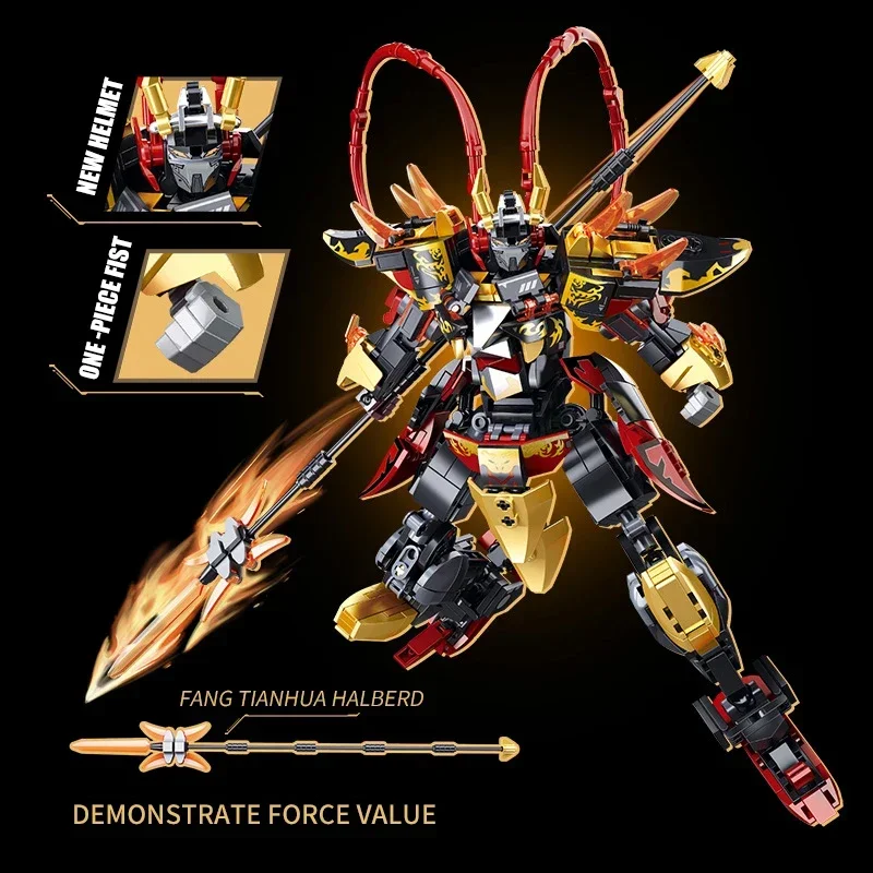 Конструктор Sluban Victory General Mech Zhao Yun потрясающая древняя серия строительные блоки