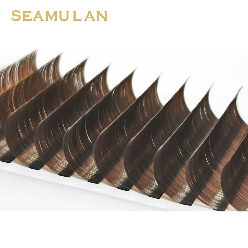 Brown Eyelash Extension C D Curl Individual Supplie Volume Faux Mink Lashes Natural Premium Matte Black L/LC/M Maquiagem