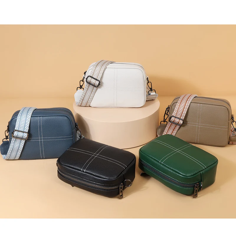 Женская сумка из 100% натуральной воловьей кожи модная через плечо для женщин