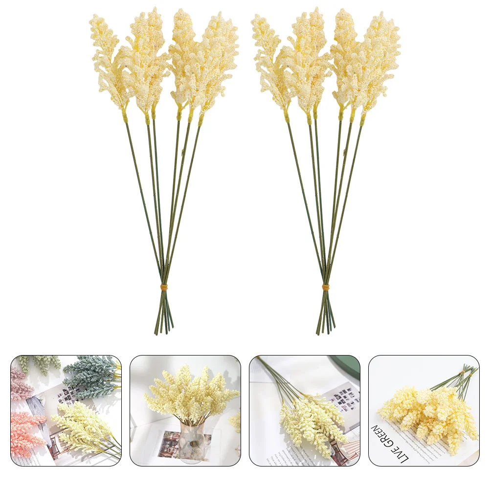 

12Pcs Plants Lifelike Artificial Corn Flowers for Flower Arrangement