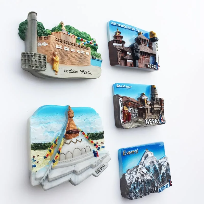 Непальский холодильник Magents туристический сувенир Lumbini Durbar Everest магнитные