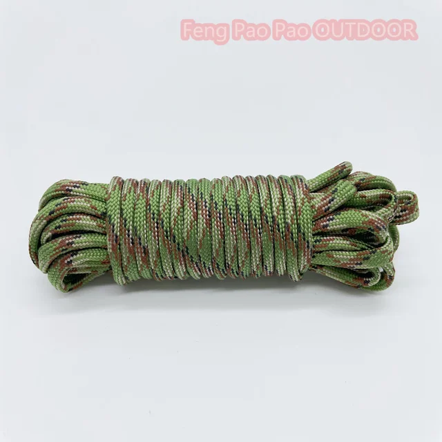 5 Meters Dia.4mm 7 Stand Cores Parachute Cord Lanyard Outdoor Camping Rope Climbing Hiking Survival Equipment Tent Accessories 6