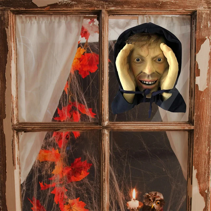 Страшный Peeper Freak украшение на Хэллоуин страшный розыгрыш окно наклейки
