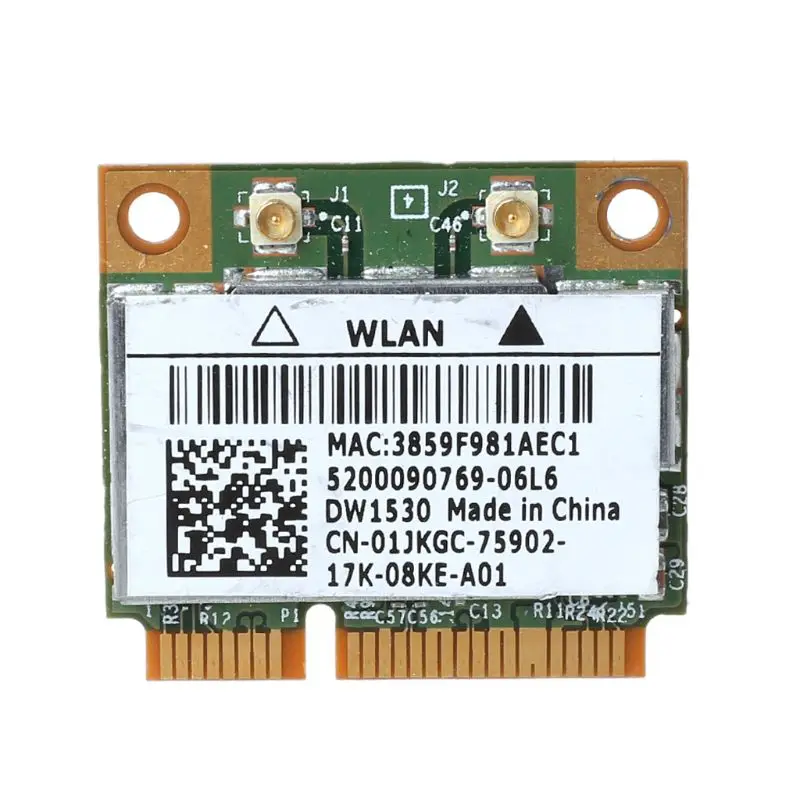 BCM4322 Беспроводная двухдиапазонная мини-карта Wi-Fi 802.11 Pci-e DW1530 совместимая с E6420 E5510