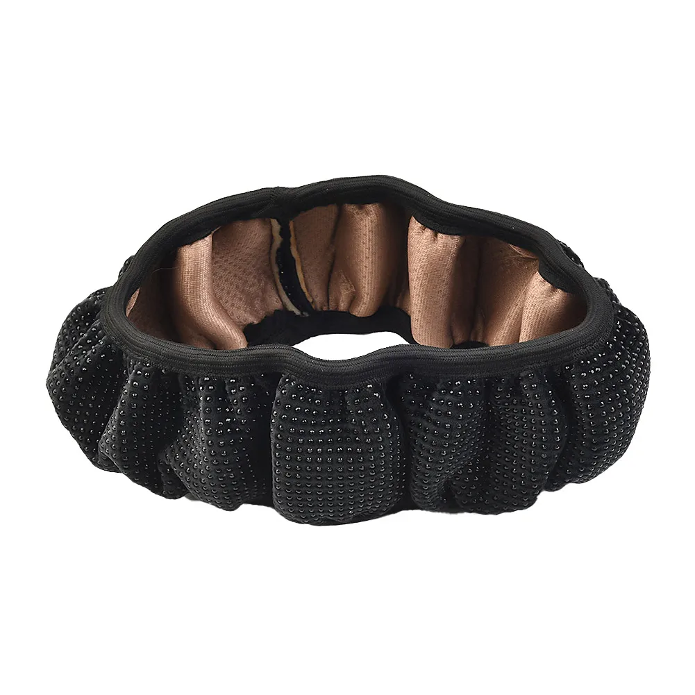 

Accessory Car Steering Wheel Cover Black Bling For 37-38CM Interior Parts