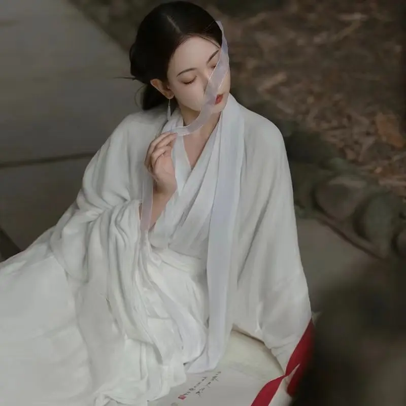 Женская Холодная одежда Hanfu от Jin-made белая сказочная юбка Wei Jinfeng с широкими